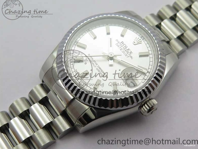 Bracelet SEIKO on President Best 31mm Stick NH05A SS Dial SS 178274 Datejust Silver GSF Markers Edition 0115